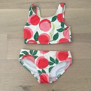 Mini Boden Provence Dusty Pink Peaches Bikini (Size 5-6y)